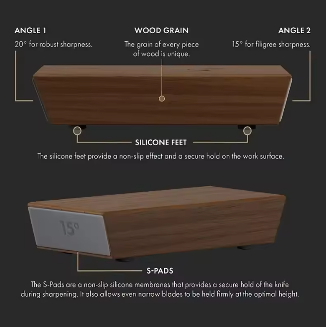 SimplyHomeStyle™ Rolling Knife Sharpener Kit