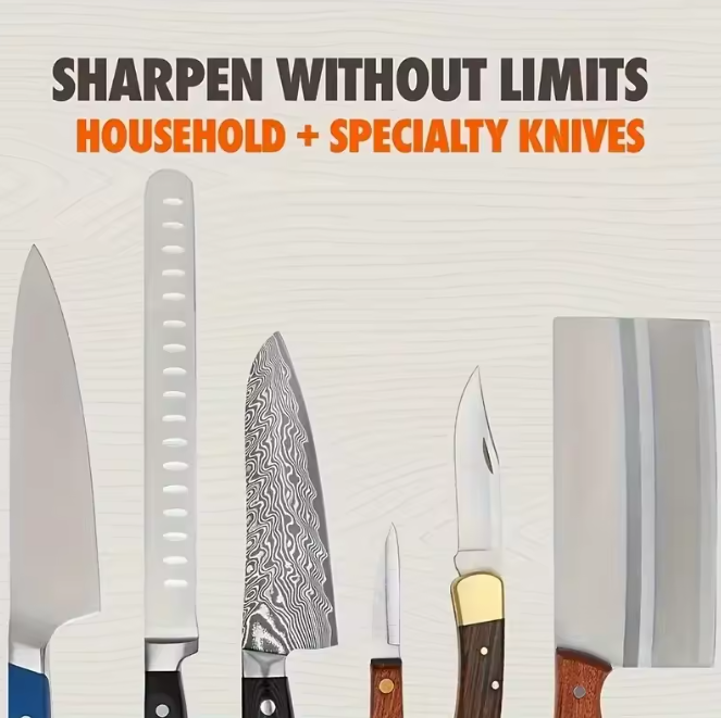 SimplyHomeStyle™ Rolling Knife Sharpener Kit