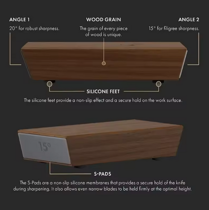 SimplyHomeStyle™ Rolling Knife Sharpener Kit