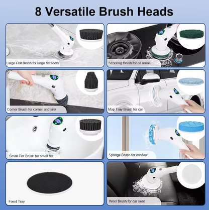 SimplyHomeStyle™ 8 in 1 Electric Cleaning Brush